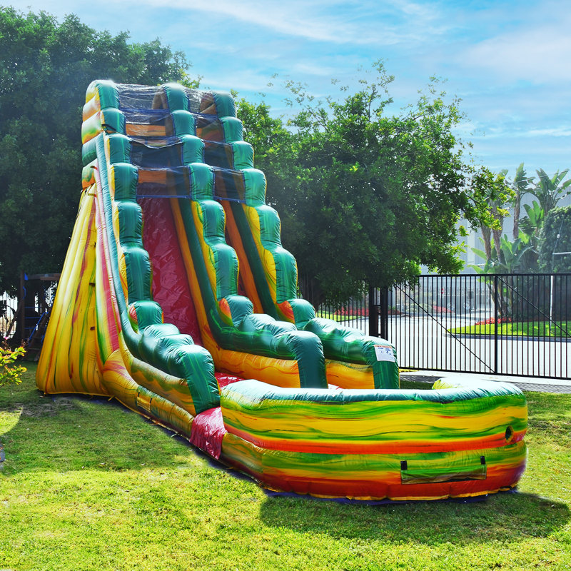 JumpOrange Melting Arctic 19 ft Inflatable Water Slide (with